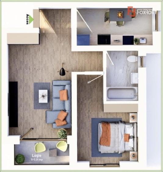 Apartament cu 2 camere decomandat în Mehala