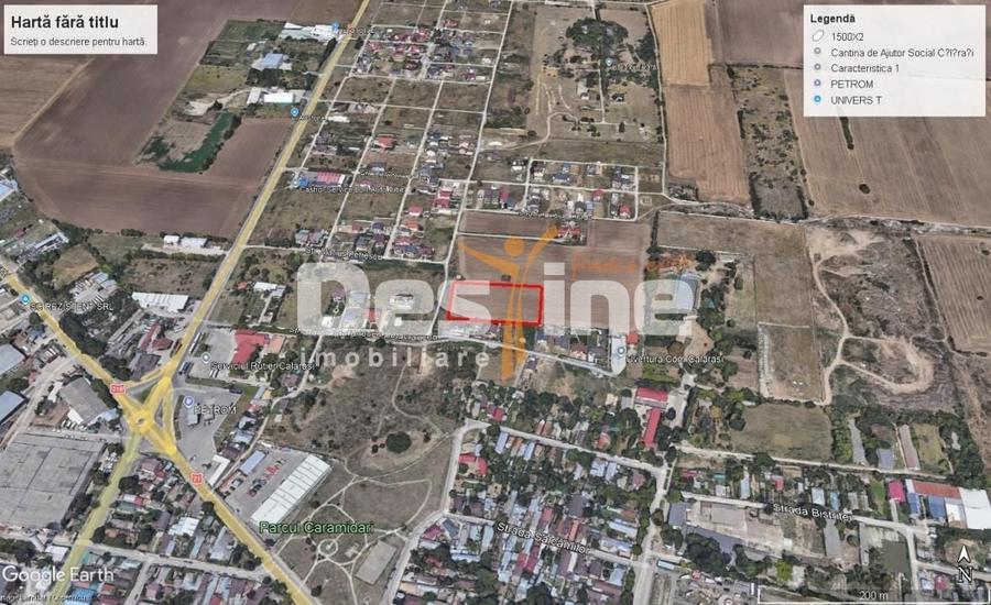 Teren Construcții intravilan de 1500 mp, în Nord
