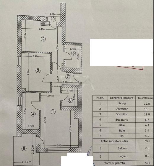 Apartament cu 3 camere decomandat, mobilat în Pantelimon