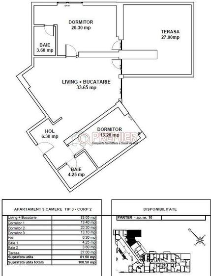 Apartament cu 3 camere în Metalurgiei