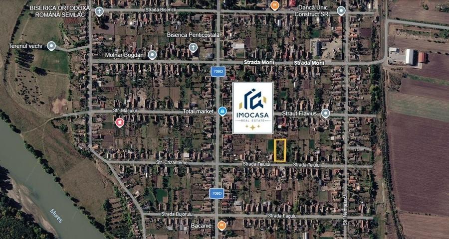 Teren Construcții intravilan de 2880 mp, în Semlac