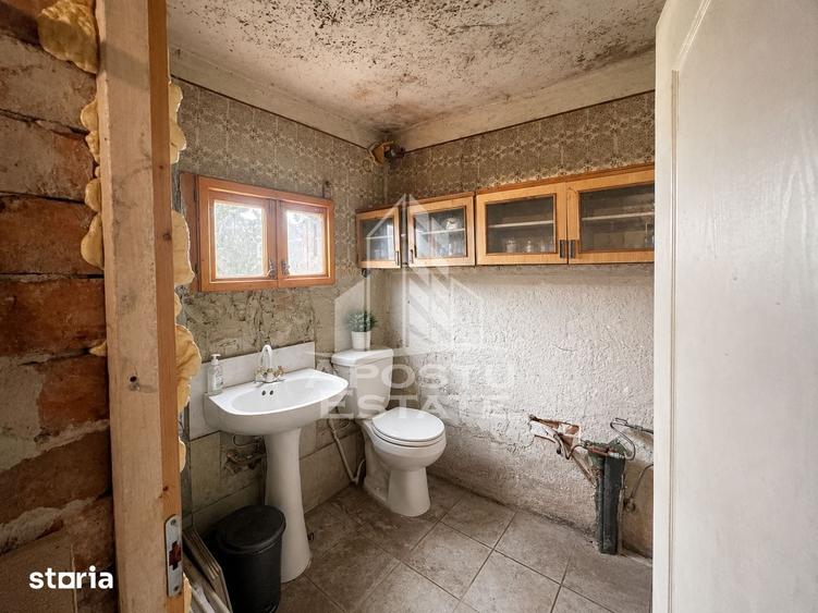 Casă cu 2 camere cu Teren 1180 Mp în Sânandrei