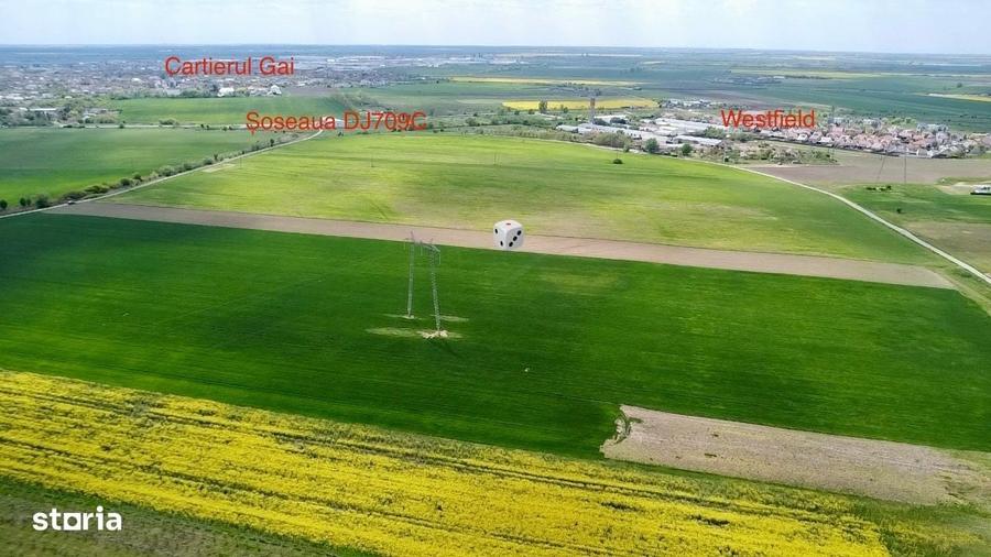 Teren de vanzare 3,80Ha in spate la Westfield+Teren Sanapul de 5,10Ha! - 1