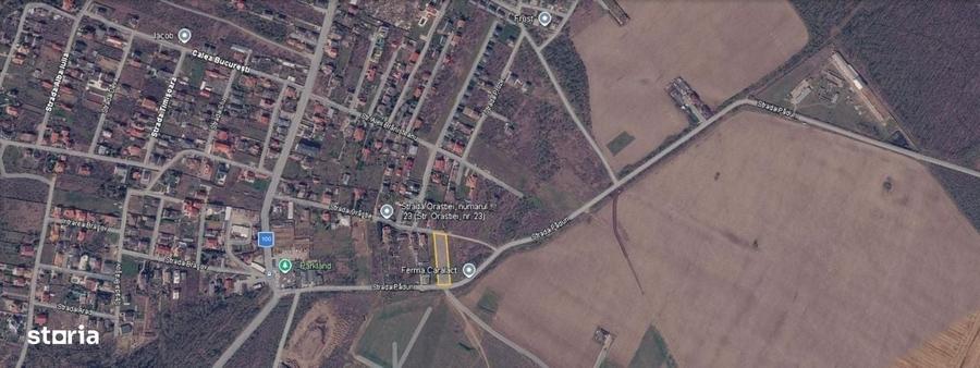 Teren 2.009 mp cu deschidere la doua strazi Branesti - 1