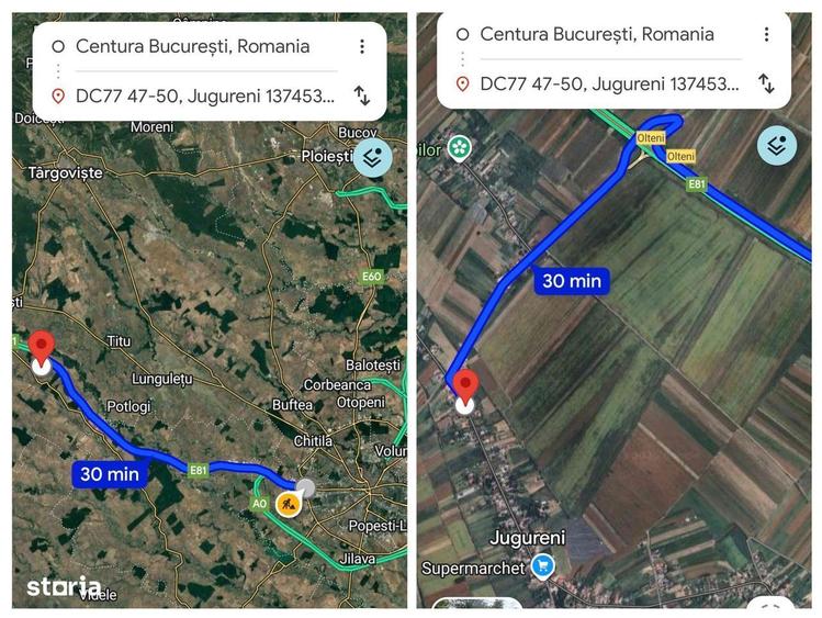 Casa de Vacanta + 3052m2 Teren Intravilan - A1 Olteni / 30 min de Buc - 15