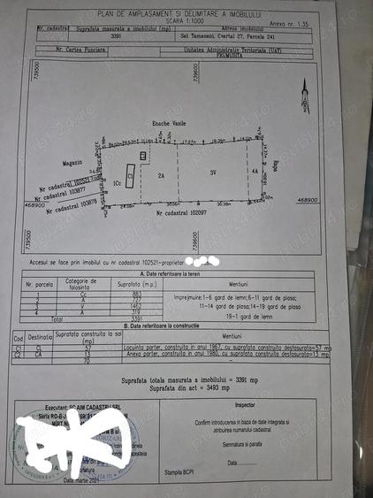 Casă cu 4 camere cu Teren 3400 Mp în Central