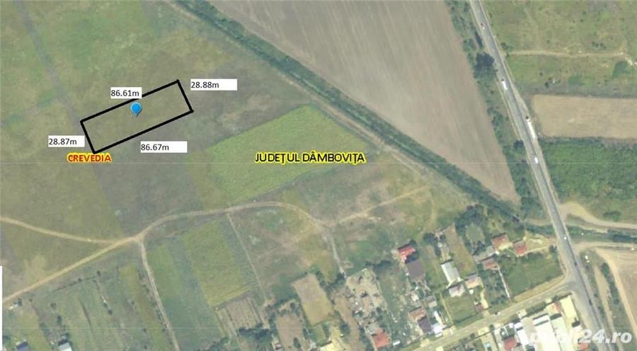 Teren de 2500 mp, în Crevedia