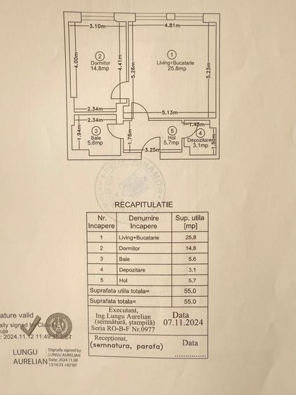 Apartament cu 2 camere semidecomandat în Pipera