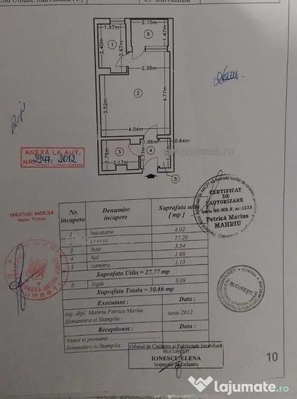 Garsonieră decomandată în Sălăjan