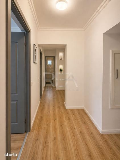 Apartament cu 3 camere decomandat, mobilat în Tei