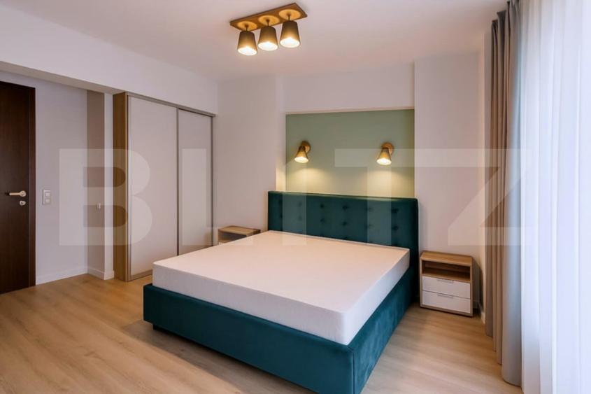 Apartament cu 2 camere semidecomandat, mobilat în Plopilor