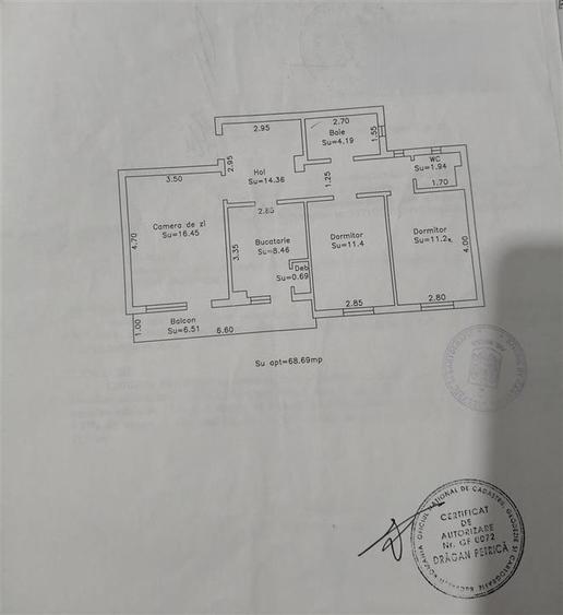 Apartament cu 3 camere decomandat în Apollo