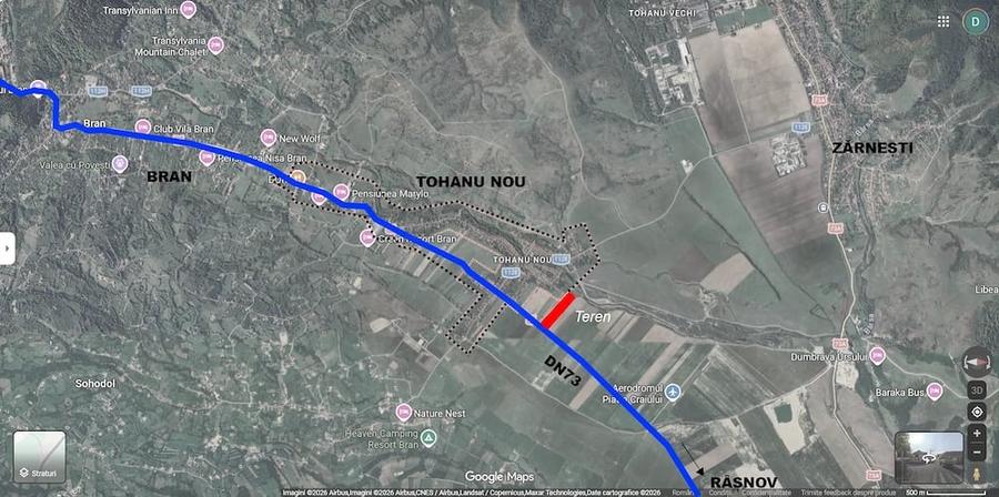 Teren intrare in Bran - in Tohanul Nou, acces direct la DN73 - 3