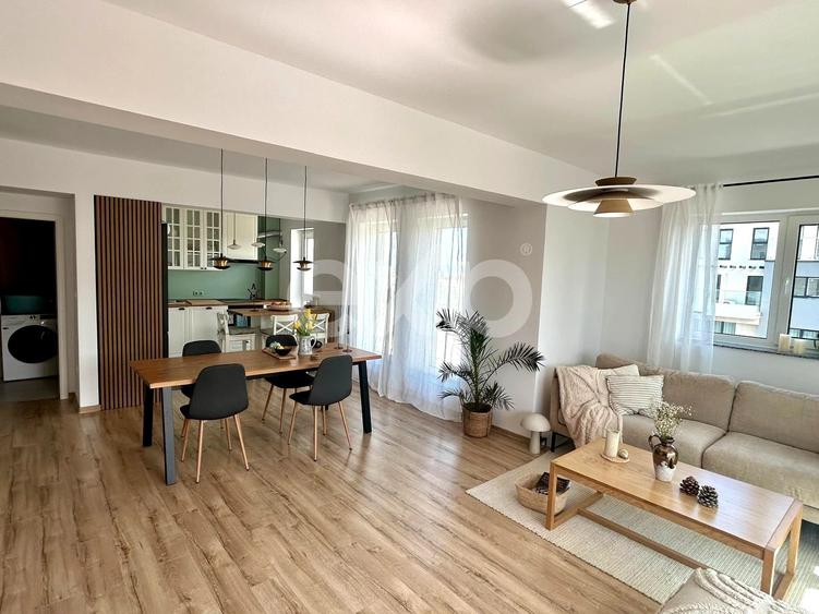 Apartament cu 3 camere decomandat, mobilat în Avantgarden