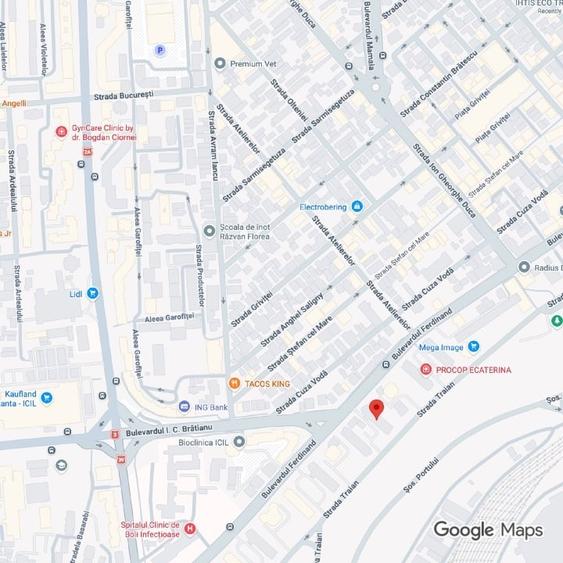 Apartament cu 3 camere semidecomandat în Central