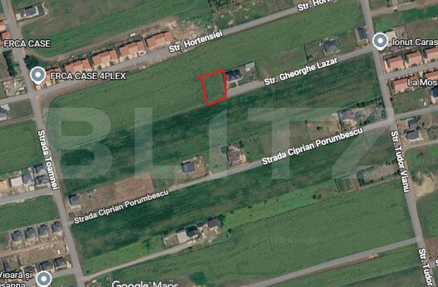 Teren de 509 mp, în Rediu