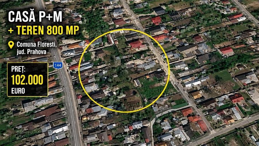 Casă individuală cu 3 camere în Florești