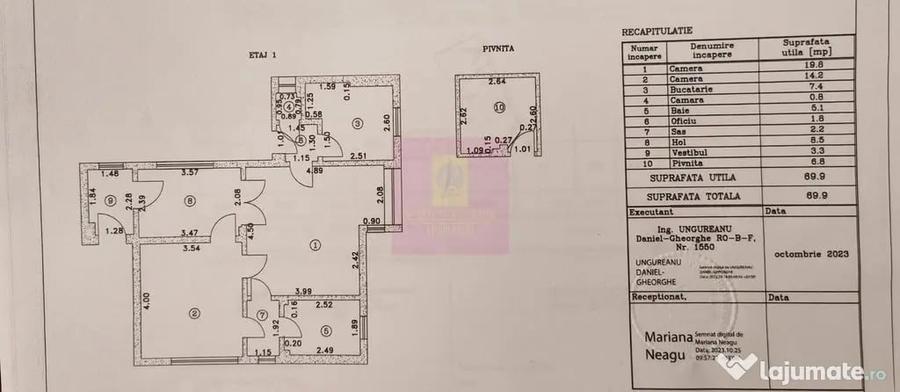 Apartament cu 2 camere decomandat în Foișorul de Foc