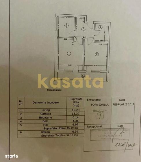 Apartament 2 camere decomandat | 52 mp | Centrala proprie | Parcare | - 2