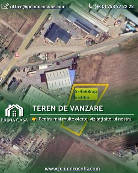 Teren intravilan de 4570 mp, în Nord-Est