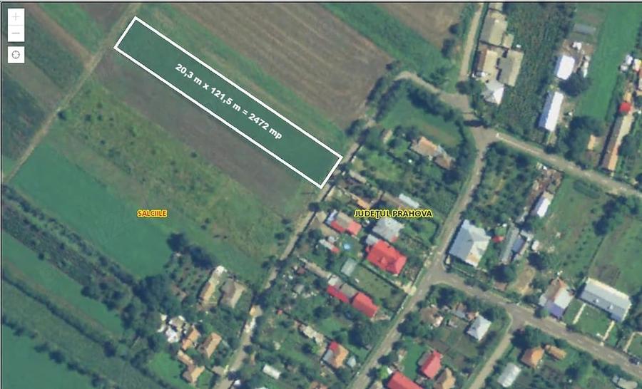 Teren de 2472 mp, în Sălciile