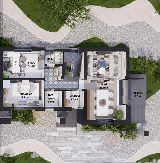 Duplex cu 5 camere cu Canalizare în Corbeanca