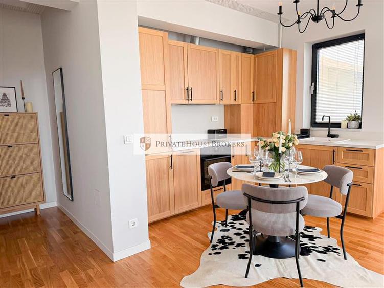 Apartament cu 2 camere semidecomandat, mobilat în Băneasa