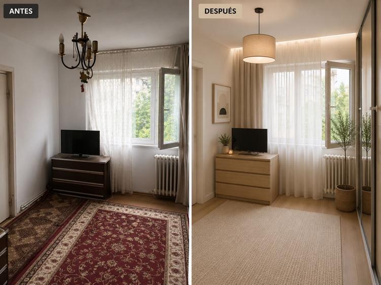Apartament cu 3 camere semidecomandat în Central