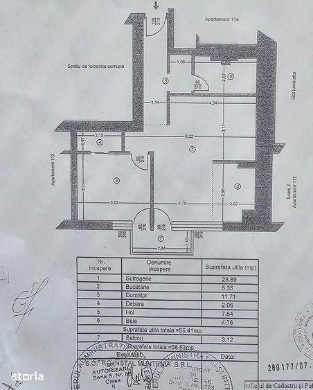 Apartament cu 2 camere decomandat în Titan