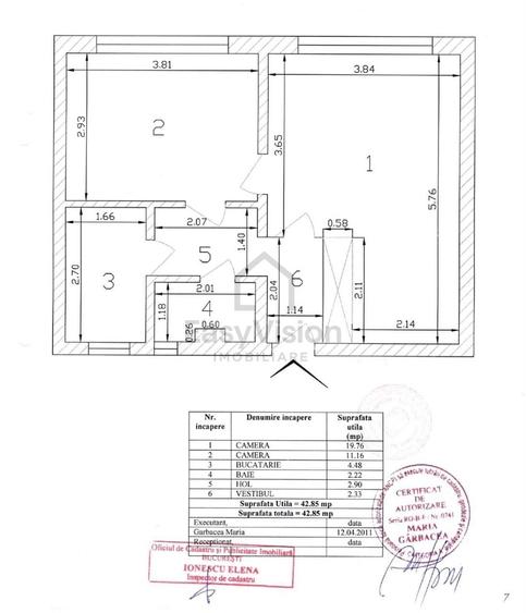 Apartament cu 2 camere decomandat în Cișmigiu
