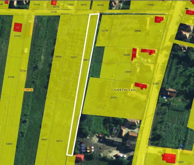 Teren de 1350 mp, în Tureni
