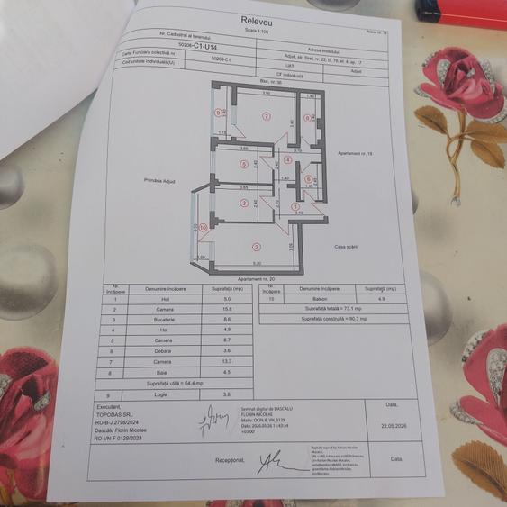 Apartament cu 3 camere decomandat în Central