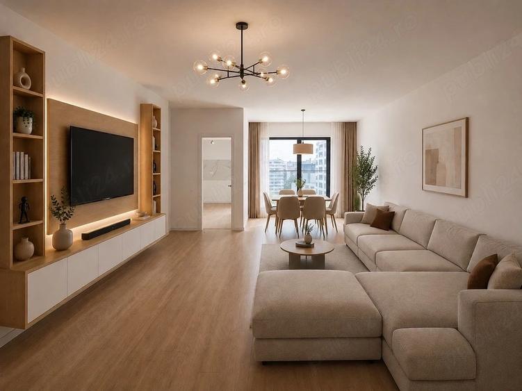 Apartament cu 2 camere semidecomandat în Lujerului