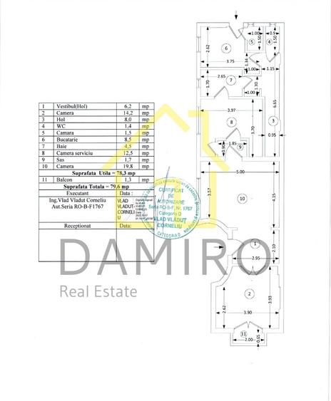 Apartament 3 camere Blvd.Regina Maria Unirii 11 Iunie Pta.Constitutiei - 6