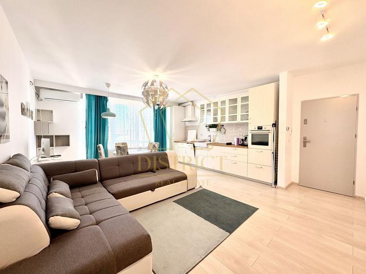 Apartament cu 2 camere semidecomandat, mobilat în Giroc