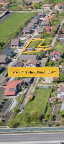 Teren de 530 mp, în Stupini