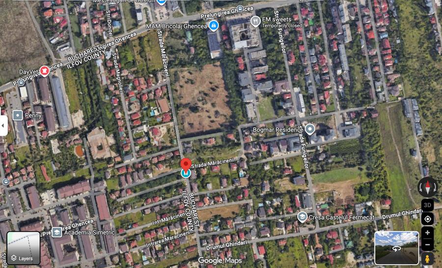 Teren Construcții intravilan de 607 mp, în Prelungirea Ghencea