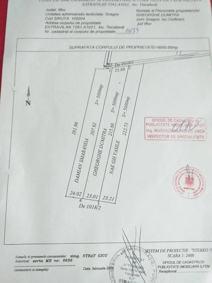 Teren de 5000 mp, în Tâncăbești