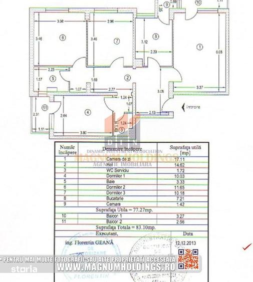 Apartament cu 4 camere decomandat în Negru Vodă