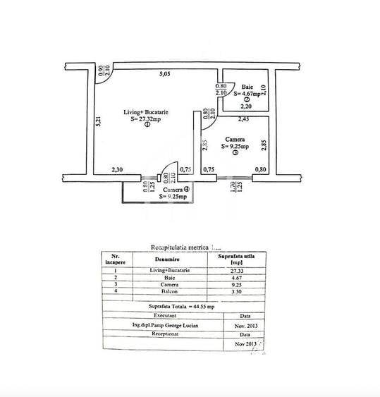 Apartament cu 3 camere în Broscărie