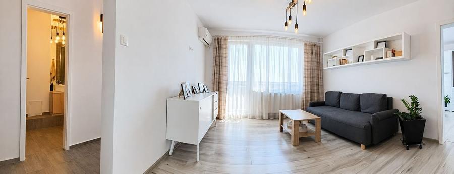 Apartament cu 2 camere semidecomandat, mobilat în Take Ionescu