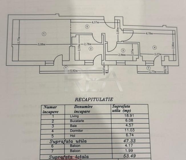 2 camere Moșilor decomandat, centrală, et. 1, an 2020, metrou, 53 mp - 19
