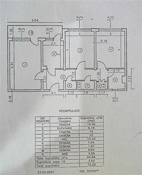 Apartament cu 2 camere decomandat, mobilat în Podu Roș