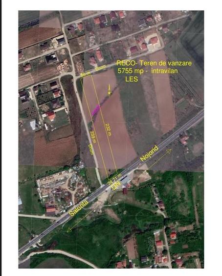 Teren Construcții intravilan de 5755 mp, în Leș