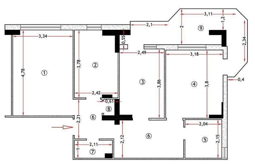 Apartament cu 3 camere decomandat în Alexandru cel Bun