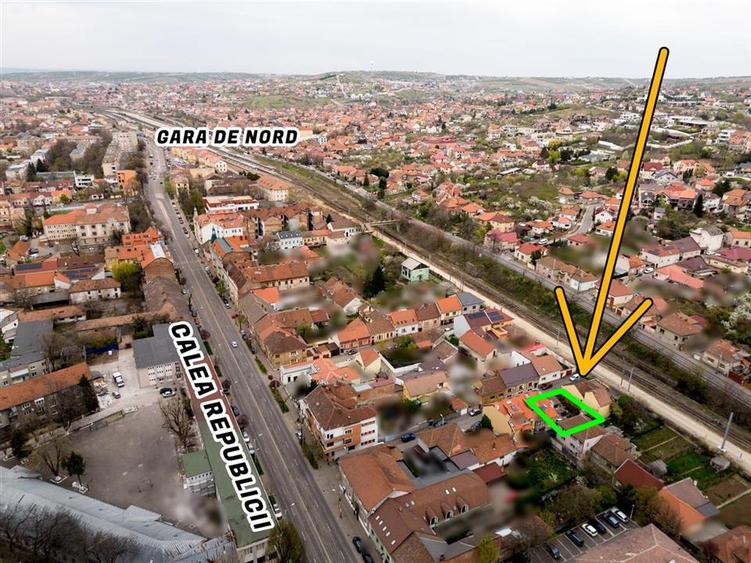 Casă cu 2 camere cu Teren 200 Mp în Central