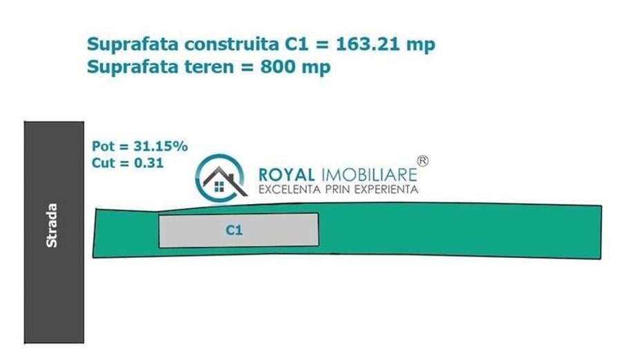 Casă individuală cu 4 camere cu Teren 800 Mp în Bărcănești
