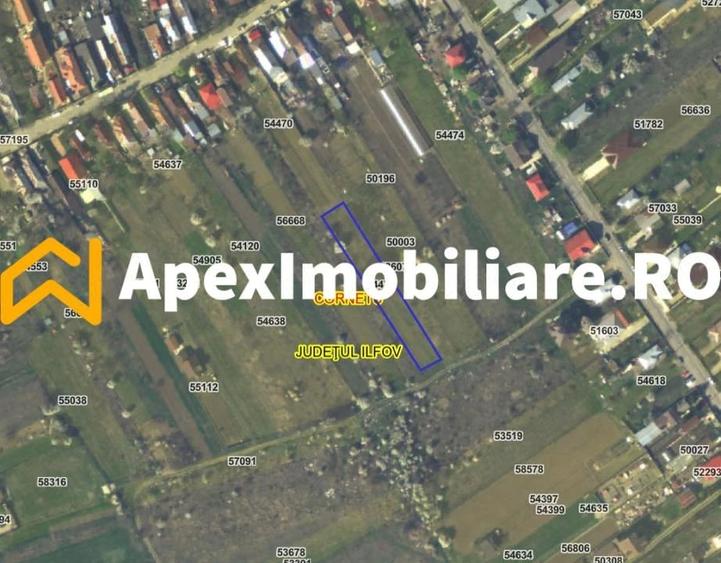 Teren de 1663 mp, în Cornetu