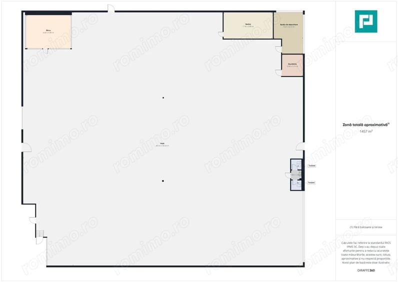 Spațiu comercial, de 1,332 mp, în Ghiroda