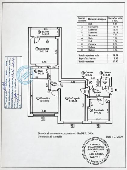 Apartament cu 3 camere semidecomandat în Bucur Obor